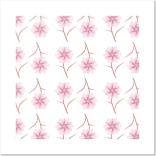 Pink Flowers Posters and Art